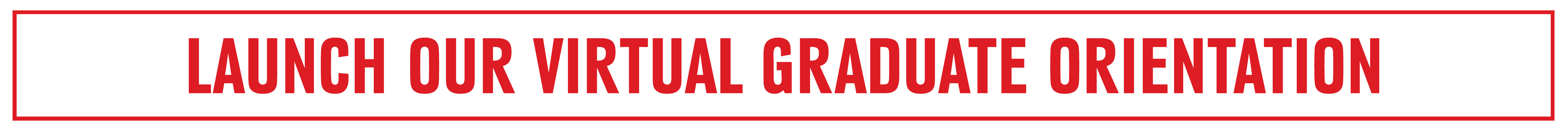 Button graphic to launch the virtual Graduate orientation module